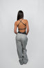 GREY STRAIGHT LEG TRACKPANTS