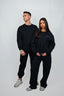 JET BLACK GLOBAL CREWNECK