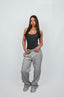 GREY STRAIGHT LEG TRACKPANTS