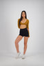 TOFFEE LONG SLEEVE AALIA CROP