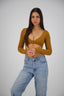 TOFFEE LONG SLEEVE AALIA CROP