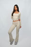 BUTTERMILK FOLDOVER FLARES