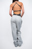 GREY STRAIGHT LEG TRACKPANTS