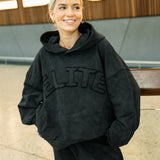 VINTAGE HOODIE - WASHED BLACK.