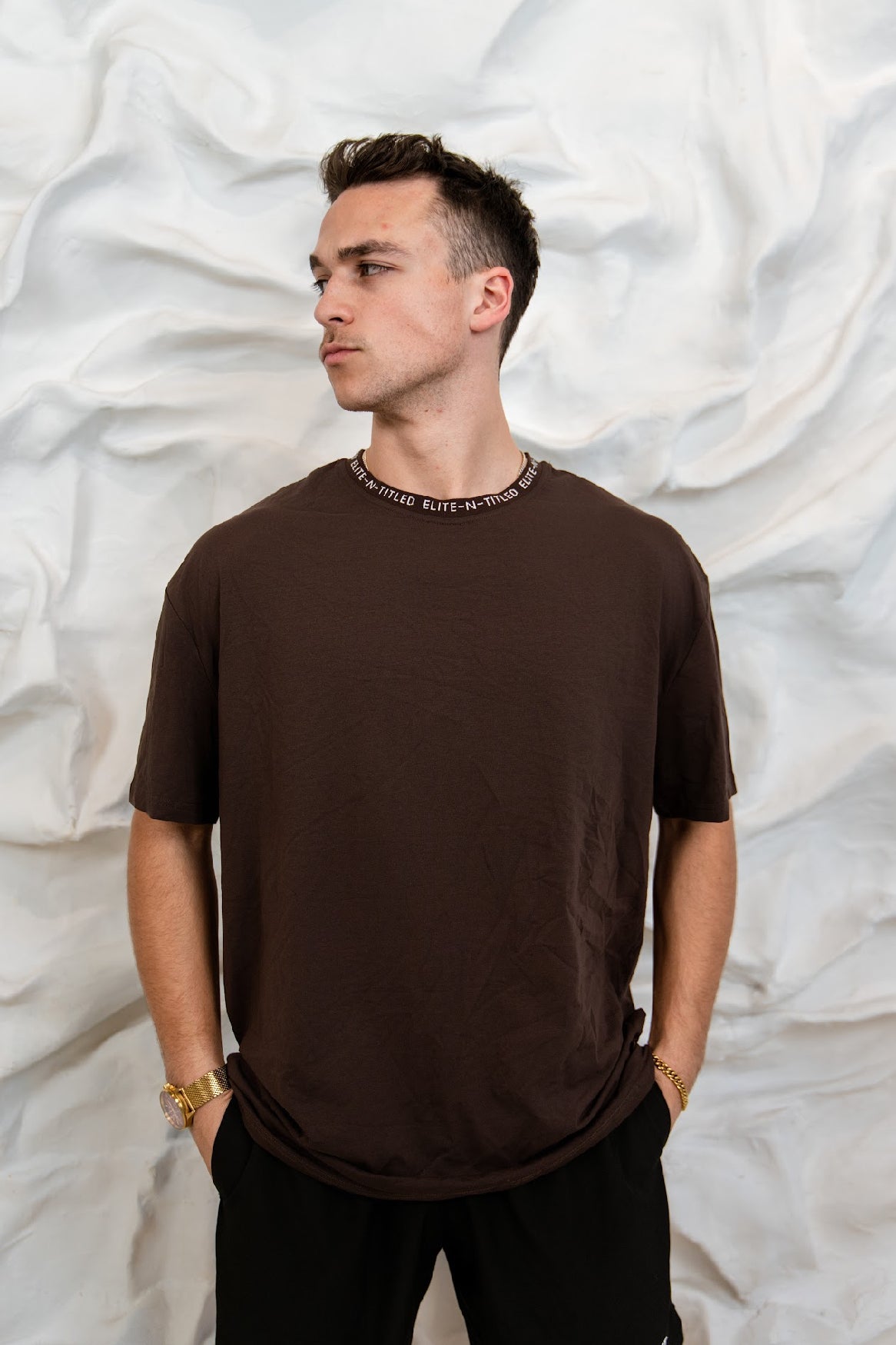 CHOCOLATE UNISEX OVERSIZED ELITE TEE
