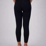JET BLACK SEAMLESS SCRUNCH LEGGINGS