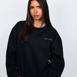 JET BLACK GLOBAL CREWNECK