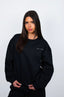 JET BLACK GLOBAL CREWNECK