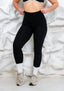 JET BLACK INVISIBLE SCRUNCH LEGGINGS.