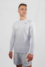 WHITE LONG SLEEVE COMPRESSIVE TEE