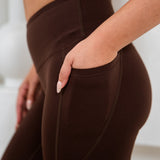CHOCOLATE POCKET LEGGINGS