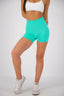 MINT SEAMLESS SCRUNCH SHORTS