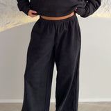 OFF-DUTY TRACKPANTS - WASHED BLACK.