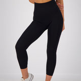 JET BLACK HOURGLASS LEGGINGS