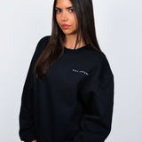 JET BLACK GLOBAL CREWNECK