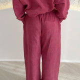 OFF-DUTY TRACK PANTS - WASHED RED.