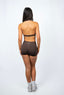 CHOCOLATE SCULPT SCRUNCH SHORTS