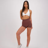 CINNAMON SEAMLESS SCRUNCH SHORTS