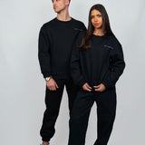 JET BLACK GLOBAL CREWNECK