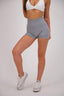 SLATE SEAMLESS SCRUNCH SHORTS