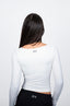 WHITE SCULPT LONG SLEEVE