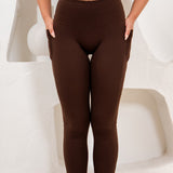 CHOCOLATE POCKET LEGGINGS