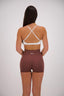 CINNAMON SEAMLESS SCRUNCH SHORTS