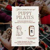 PUPPY PILATES EVENT in BRUNSWICK (SATURDAY 3rd of OCTOBER 10:30AM CLASS)