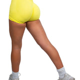 LEMON SEAMLESS SCRUNCH SHORTS