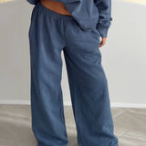 OFF-DUTY TRACKPANTS - WASHED BLUE.