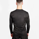 JET BLACK LONG SLEEVE COMPRESSIVE TEE