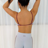 TWO TONE CROP (FROST X BURGUNDY).
