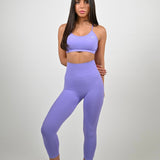 LAVENDER SEAMLESS SCRUNCH LEGGINGS