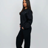 JET BLACK ELITE CREWNECK