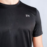 JET BLACK COMPRESSIVE TEE
