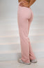 DUSTY ROSE STRAIGHT LEG PANTS.