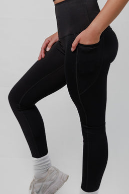 JET BLACK POCKET LEGGINGS