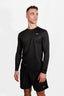 JET BLACK LONG SLEEVE COMPRESSIVE TEE
