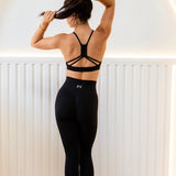 JET BLACK SEAMLESS SCRUNCH LEGGINGS