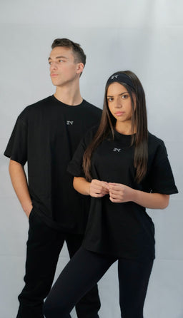 BLACK UNISEX OVERSIZED ENTee