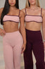 (DUSTY ROSE x WINE) TWO TONE CROP