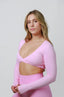 BLUSH LONG SLEEVE AALIA CROP
