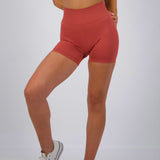 DESERT ROSE SEAMLESS SCRUNCH SHORTS