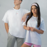 WHITE UNISEX OVERSIZED ENTee