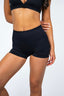 JET BLACK SCULPT SCRUNCH SHORTS