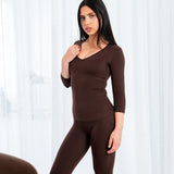 3/4 LONG SLEEVE CHOCOLATE