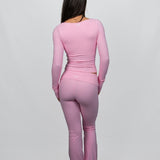 BLUSH FOLDOVER FLARES