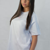 WHITE UNISEX OVERSIZED ENTee