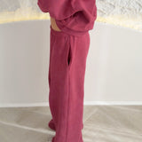 OFF-DUTY TRACK PANTS - WASHED RED.