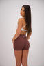 CINNAMON SEAMLESS SCRUNCH SHORTS